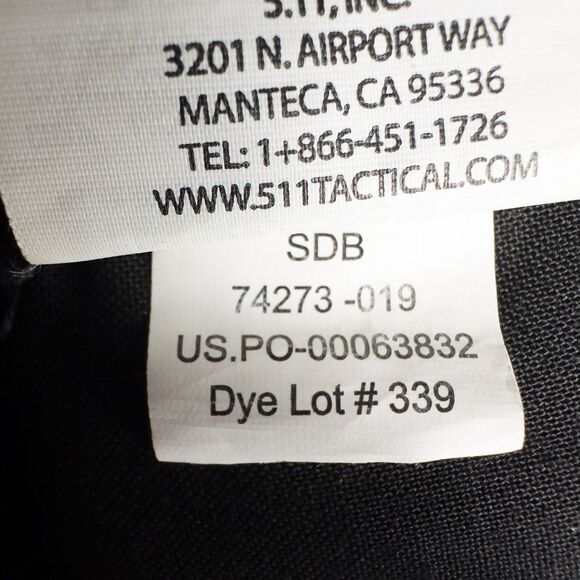 511 Tactical Regular Fit Taclite Pro Ripstop Cargo Pant Mens 34x30* Black 74273 - Picture 16 of 16